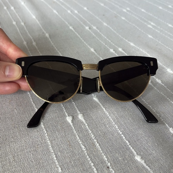 Celine Black and Gold Sunglasses - Picture 4 of 11